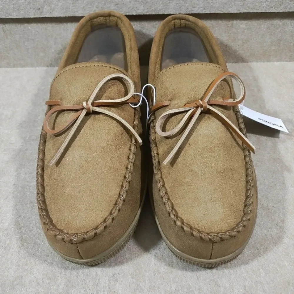 Sonoma Tan Loafers Slip-On Comfort Shoes Men